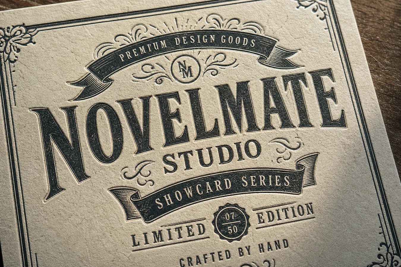 Novelmate letterpress card