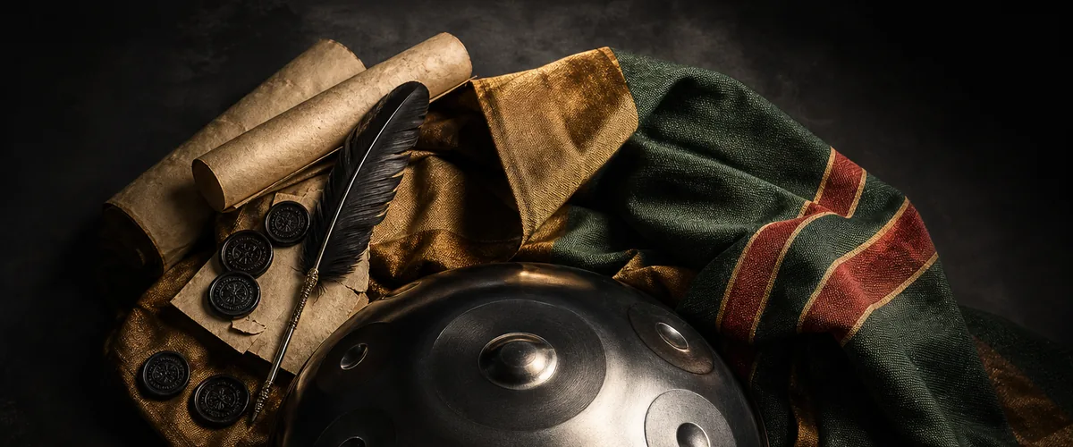 Handpan and quill